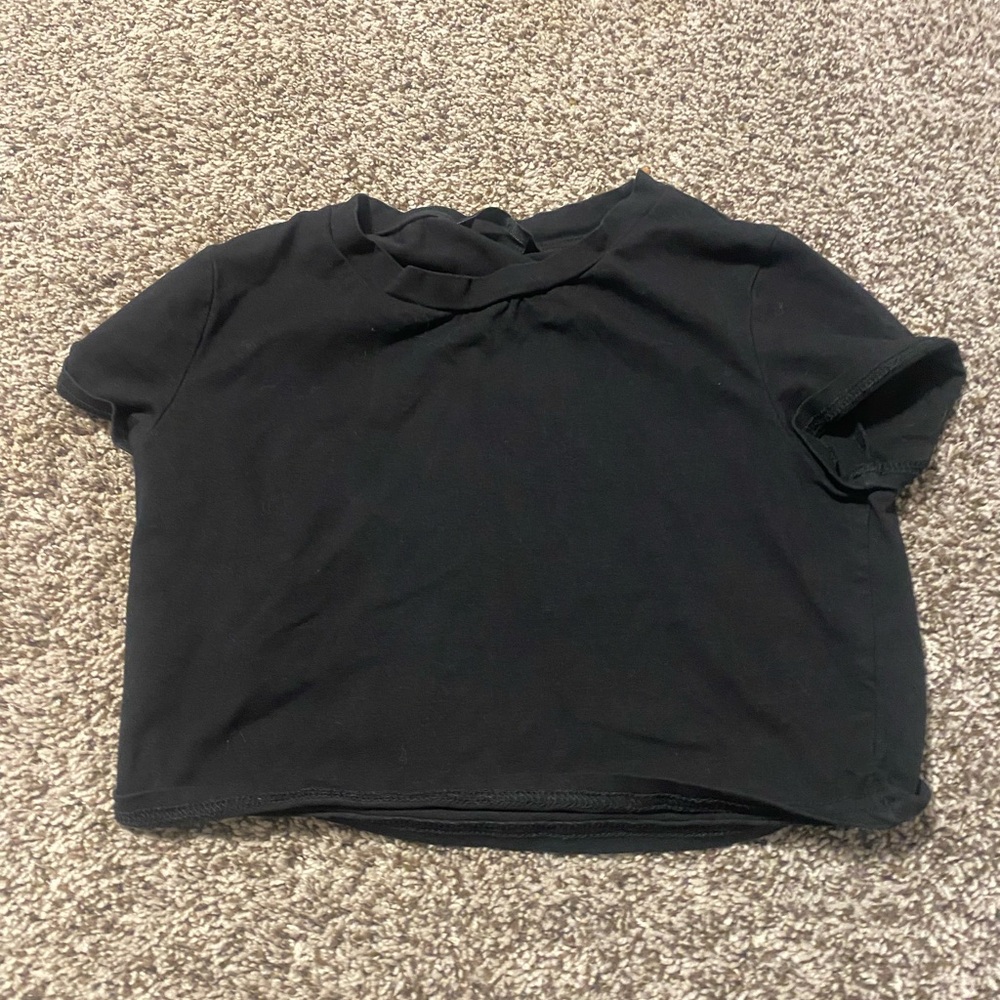 Target Black Crop Top